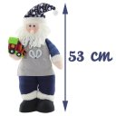 Ver imagem 3 de Enfeite Natal Boneco Papai Noel Artesão Tecido 53cm