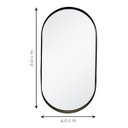Ver imagem 3 de Espelho Decorativo Urban Preto 60x40cm Oblongo