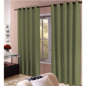 CORTINA ROMA 400X250 com ILHÓSES - Verde