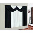 Ver imagem 1 de Cortina de Janela em Malha Com Bando 2,00 x 1,80 Dispensa Passar - Preta