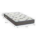 Ver imagem 5 de Cama Solteiro Simba Branco Fosco Pés Madeira Natural com Colchão D33 - Reller Móveis