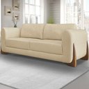 Ver imagem 2 de Sofa Jolie 2 Lugares 160cm Pes Boomerang Linho 211 Dourado Ezz