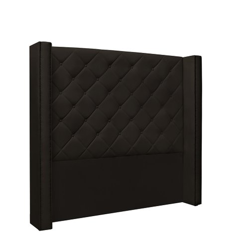 Cabeceira Vicenza Para Cama Box Casal 140 cm Corino Marrom - D’Rossi