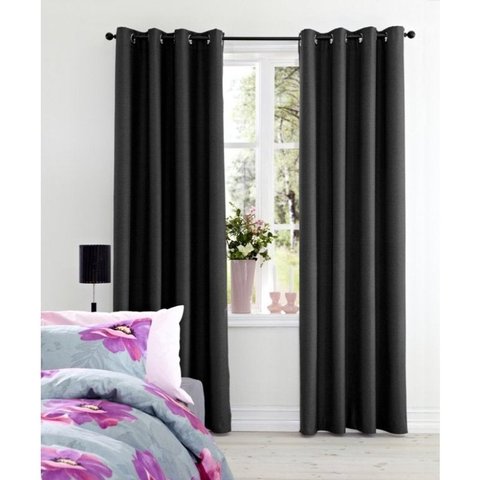 Cortina Blackout Sala/Quarto em Tecido 2,00 x 1,80 Preta | Admirare