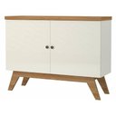 Ver imagem 1 de Balcao Claus 2 Portas Cor Off White com Freijo 1,20 Mt (larg) - 60737