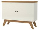 Ver imagem 1 de Balcao Claus 2 Portas Cor Off White com Freijo 1,20 Mt (larg) - 60737