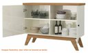 Ver imagem 2 de Balcao Claus 2 Portas Cor Off White com Freijo 1,20 Mt (larg) - 60737