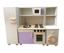 Ver imagem 1 de Cozinha Infantil Completa com Lavanderia Lilás.
