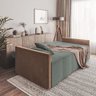 Sofa Cama Retrátil e Reclinável Casal Paris 2,10m Veludo Cinza - Luxo Estofados - 2