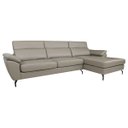 Ver imagem 2 de Sofá de Couro Hannover 3 Lugares com Chaise Baú Direita - Avelã