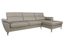Ver imagem 2 de Sofá de Couro Hannover 3 Lugares com Chaise Baú Direita - Avelã