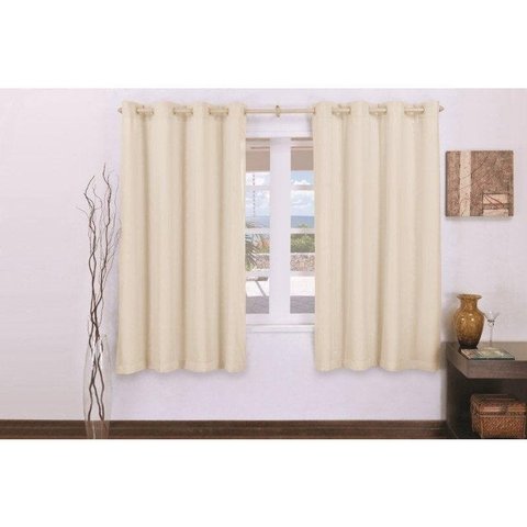 Cortina Blackout Sala/Quarto em Tecido 200 x180 Bege Claro | Admirare