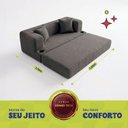 Ver imagem 3 de Sofá Cama Muna 1,50m Xpand Tech Tecido Bouclê Cama Inbox