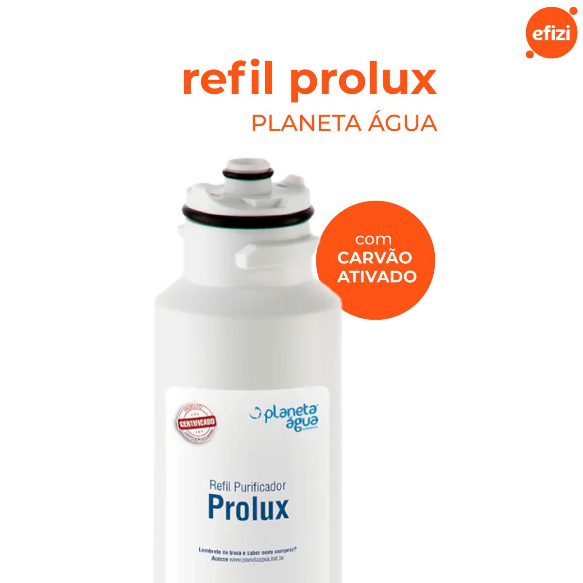 Refil Filtro Prolux para Purificador Eletrolux Planeta Água - 2