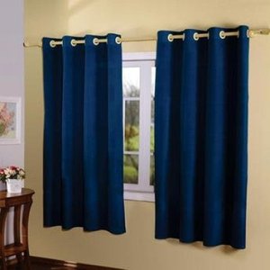 Cortina Rustica 300x280 Azul Marinho