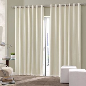 Cortina Blackout de Sala e Quarto em Tecido 3,00 x 2,50 Bege Claro Admirare