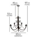 Ver imagem 2 de Lustre Pendente Moderno para Decoração Area Gourmet Cozinha Grande