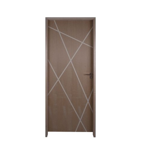 Porta Agatha 62x210 Fechadura Wc Classic Rosê Lado Direito