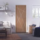 Ver imagem 2 de Porta Agatha 62x210 Fechadura Wc Classic Rosê Lado Direito