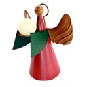 Ver imagem 1 de Anjo Decorativo de Natal de Ferro Artesanal para Enfeite Natalino - Prato