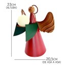 Ver imagem 2 de Anjo Decorativo de Natal de Ferro Artesanal para Enfeite Natalino - Prato