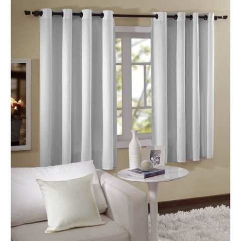 Cortina Para Sala/Quarto Oxford 200x180 | Admirare - Branco