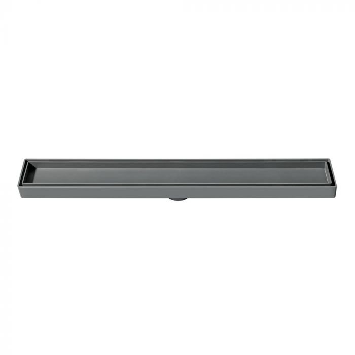 Ralo Linear Invisível 5x50cm Seca Piso Porcelanato Cinza - 1