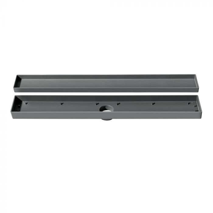 Ralo Linear Invisível 5x50cm Seca Piso Porcelanato Cinza - 2