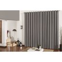 Ver imagem 1 de Cortina Para Sala/Quarto Oxford 400x250 com ilhóses - Cinza