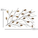 Ver imagem 2 de Painel de Ferro Rustico para Parede Decorativo com Folhas Artificiais Envelhecidas