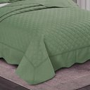 Ver imagem 4 de Kit Colcha Orfeu Camesa King 3 Peças Microfibra Verde