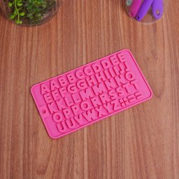 Molde de silicone para chocolate alfabeto - Oikos - 4
