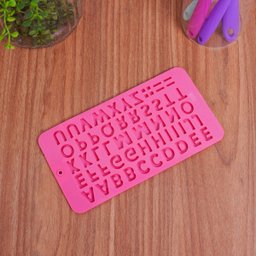 Molde de silicone para chocolate alfabeto - Oikos - 5