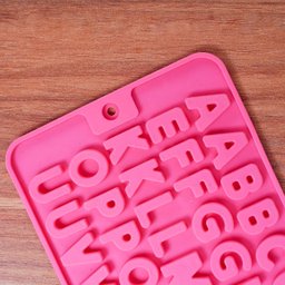 Molde de silicone para chocolate alfabeto - Oikos - 6