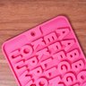 Molde de silicone para chocolate alfabeto - Oikos - 6