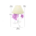 Ver imagem 2 de Abajur de Quarto Infantil Artesanal Menina Bebe com Flores
