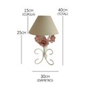 Ver imagem 2 de Abajur Rustico de Menina Simples Barato com Flores para Quarto
