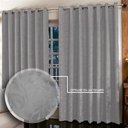Ver imagem 1 de Cortina Jacquard para sala/quarto 4 x 2,5 m | Admirare - Silver