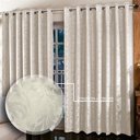 Ver imagem 1 de Cortina Jacquard para Sala/quarto 2,00 X 1,80 M | Admirare - Champagne