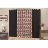 Cortina Rústica Para Sala Floral 400x250 Admirare - Preta - 1