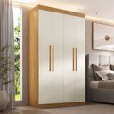 Ver imagem 2 de Modulo de Guarda Roupas para Quarto 4 Portas e 2 Gavetas Madrid Maxel