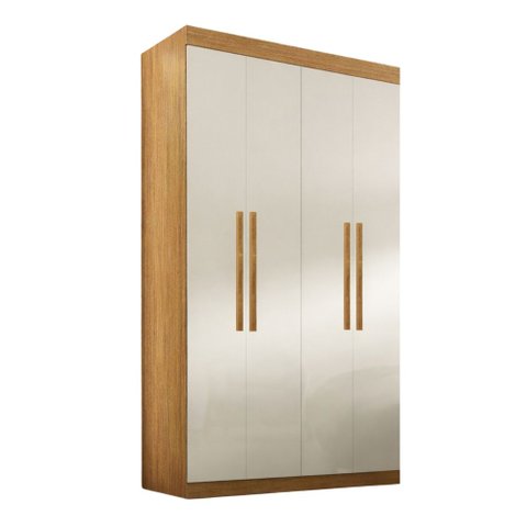Modulo de Guarda Roupas para Quarto 4 Portas e 2 Gavetas Madrid Maxel