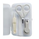 Ver imagem 3 de Kit Manicure Higiene do Bebê com Estojo Transparente Color Baby Cinza