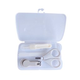 Kit Manicure Higiene do Bebê com Estojo Transparente Color Baby Cinza - 2