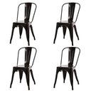 Ver imagem 1 de Kit 4 Cadeiras Tolix Iron Titan Anm6671f Anima Office Ferro Pintura Epóxi Preto