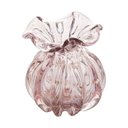 Ver imagem 1 de Vaso de Vidro Italy Rosa Claro e Dourado 13 cm - Wolff