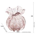 Ver imagem 4 de Vaso de Vidro Italy Rosa Claro e Dourado 13 cm - Wolff