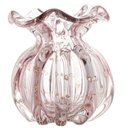 Ver imagem 2 de Vaso de Vidro Italy Rosa Claro e Dourado 13 cm - Wolff