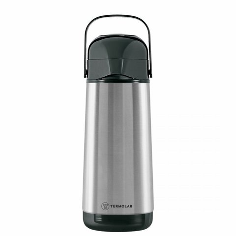 Garrafa Térmica Café Chá Pressão Inox 1 Litro Não Pinga Conserva 6 Horas - 122124