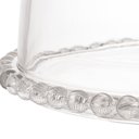Ver imagem 3 de Prato P/Bolo C/Pé e Tampa Cristal Pearl Bolinha Transparente 31cm Wolff